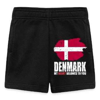 Drapeau du Danemark - Short Bébé - noir - Devant