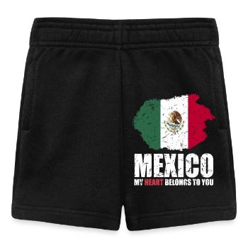 Mexico Flag - Baby Shorts - black - Front