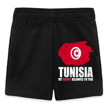 Tunesien Fahne - Baby Shorts - Schwarz - Vorne