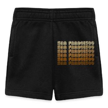 San Francisco Gradient Repeats - Baby Shorts - Schwarz - Vorne