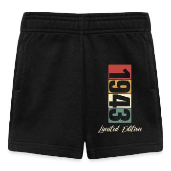 80e anniversaire 1943 Né 80 ans vintage - Short Bébé - noir - Devant