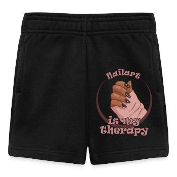 Nailart is my therapy nail technician - Baby Shorts - black - Front