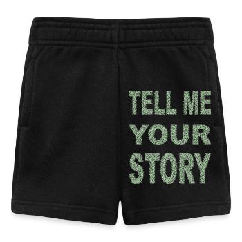 TELL ME YOUR STORY - Baby Shorts - Schwarz - Vorne