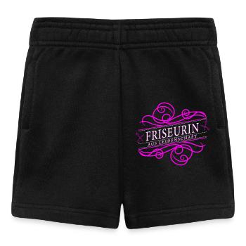 Coiffeur avec passion - Short Bébé - noir - Devant