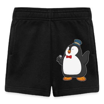 Chant du micro Penguin Singer - Short Bébé - noir - Devant