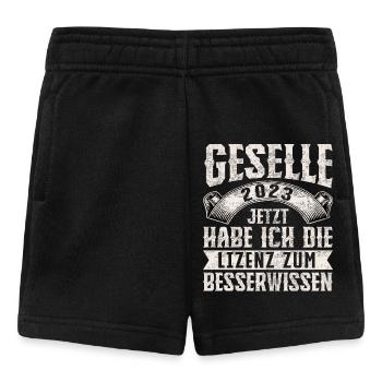 Geselle 2023 Gesellenprüfung - Baby Shorts - Schwarz - Vorne