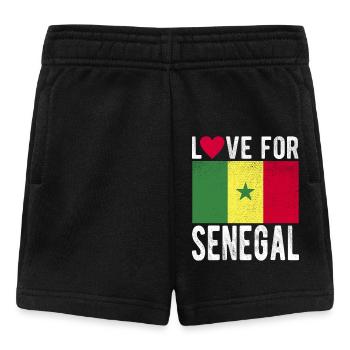 Drapeau du Sénégal - Short Bébé - noir - Devant