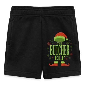 Metzger Weihnachtself - Baby Shorts - Schwarz - Vorne