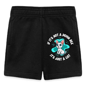 Devon Rex Katze | Katzenbesitzer Katzen Geschenk - Baby Shorts - Schwarz - Vorne