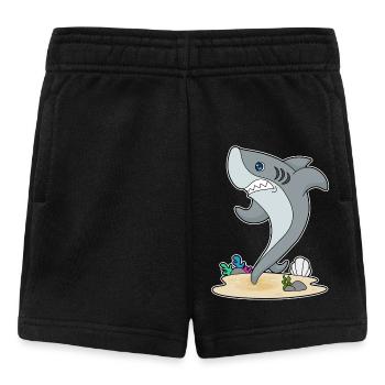 Fitness de jogging de requin - Short Bébé - noir - Devant