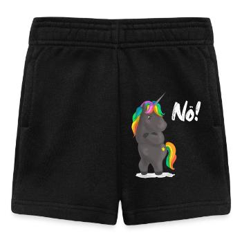 Verärgerter Regenbogen-Pony mit Witz - Baby Shorts - Schwarz - Vorne