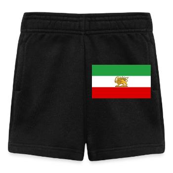 Lion et Soleil Drapeau iranien - Short Bébé - noir - Devant
