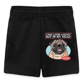 Pug Dogs Dog Owner Dog Owner Gift - Baby Shorts - black - Front