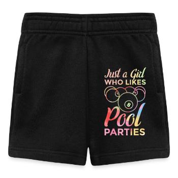 Poolbillard Mädchen - Baby Shorts - Schwarz - Vorne
