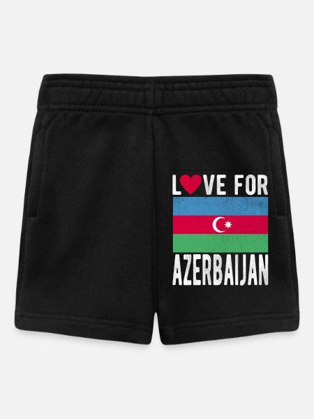 Aserbaidschan Souvenir - Baby Shorts - Schwarz