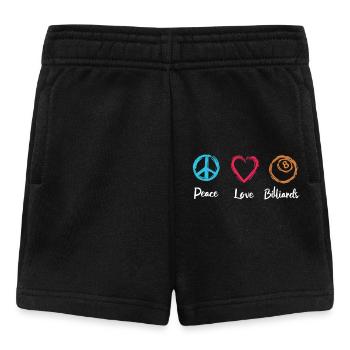 Peace Love Billiards - Baby Shorts - black - Front
