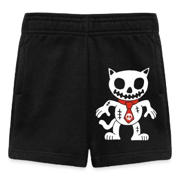 White cat voodoo doll - Baby Shorts - black - Front