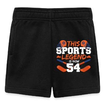 This sports legend is now 54, hockey game 54. - Baby Shorts - black - Front