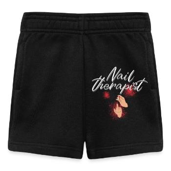 Nail therapist Funny nail artist - Baby Shorts - black - Front