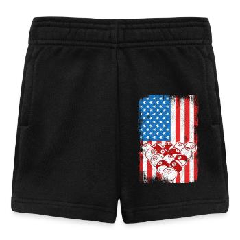4. Juli Billard - Baby Shorts - Schwarz - Vorne