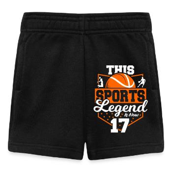 This sports legend is now 17, basketball game - Baby Shorts - black - Front