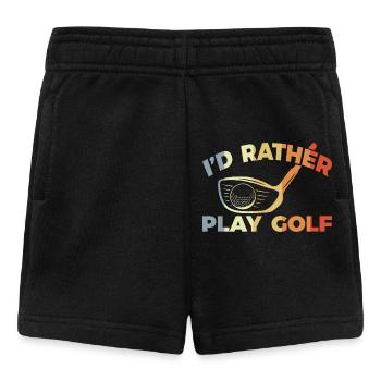 Je préfère jouer au golf - Short Bébé - noir - Devant