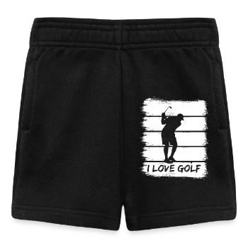 Ich liebe Golf - Baby Shorts - Schwarz - Vorne