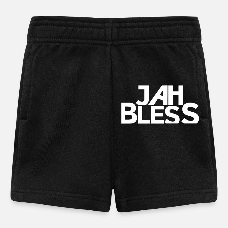 Conception de la police Jah Bless Block - Short Bébé - noir