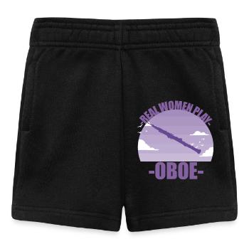 Oboe Instrument Musician Girl Gift - Baby Shorts - black - Front