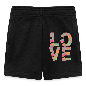 LIEBE - Baby Shorts - Schwarz - Vorne