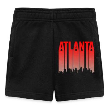Atlanta Skyline Gradient - Baby Shorts - Schwarz - Vorne