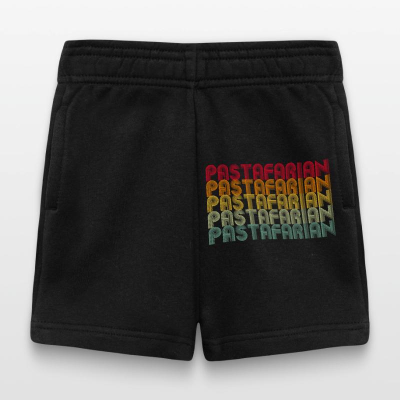 Rainbow Font Stack Pattern Shorts til baby