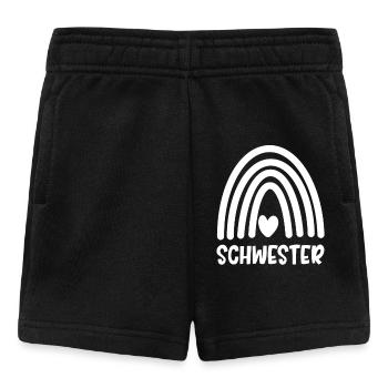 Schwester - Baby Shorts - Schwarz - Vorne