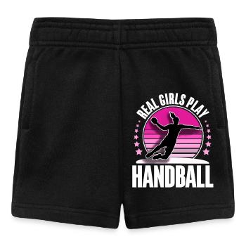 Handball Handball Joueur de handball féminin - Short Bébé - noir - Devant