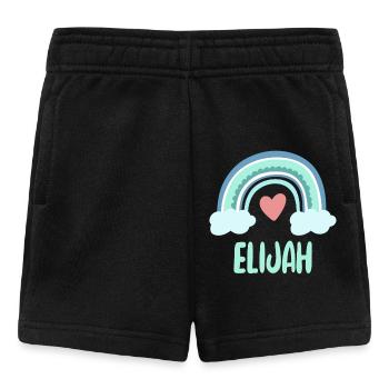 Elijah Name Rainbow Baby - Baby Shorts - black - Front