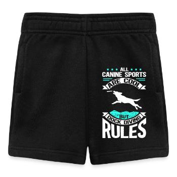 Dock Diving Dogs Dog Sports Dog Owner Gift - Baby Shorts - black - Front