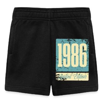 1986 Naissance Anniversaire Année de naissance - Short Bébé - noir - Devant
