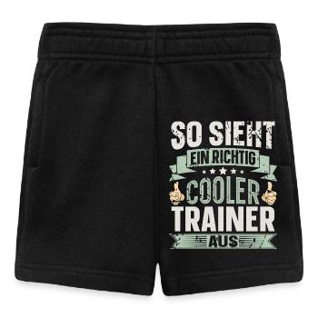 Trainer - Baby Shorts - Schwarz - Vorne