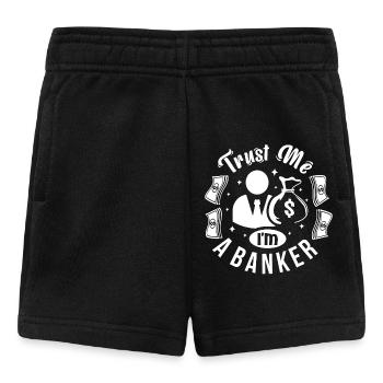 banque, banquier, je suis banquier - Short Bébé - noir - Devant