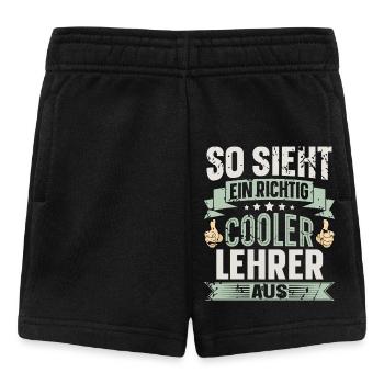 Lehrer - Baby Shorts - Schwarz - Vorne