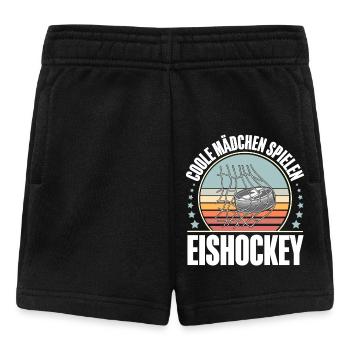 Eishockey Spielerin Ice Hockey Damen - Baby Shorts - Schwarz - Vorne