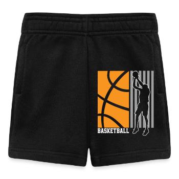 Basketball Basketballer - Baby Shorts - Schwarz - Vorne