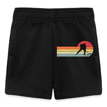 Eishockey Ice Hockey Retro Vintage - Baby Shorts - Schwarz - Vorne