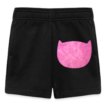Katze Flausch Pelz Fell pink Fan Katzenliebe - Baby Shorts - Schwarz - Vorne