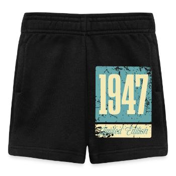 1947 Naissance Anniversaire Année de naissance - Short Bébé - noir - Devant