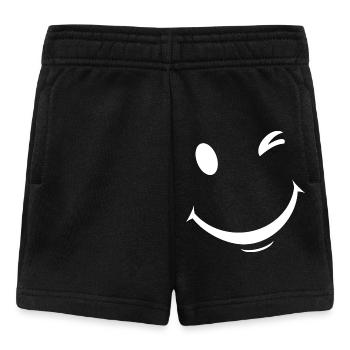 White wink expression - Baby Shorts - black - Front