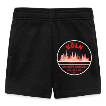 Köln Skyline Retro Stempel - Baby Shorts - Schwarz - Vorne