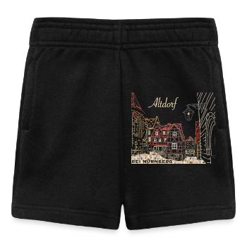 Altdorf près de Nuremberg, colombage, Bavière, dessin - Short Bébé - noir - Devant