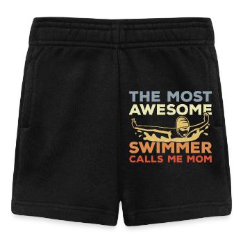 Schwimmerin Mutter - Baby Shorts - Schwarz - Vorne