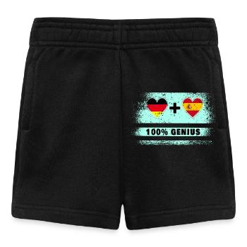L’Espagne et l’Allemagne font preuve de génie à 100% - Short Bébé - noir - Devant